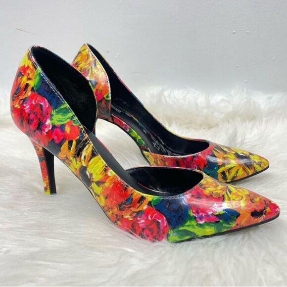 Brash | floral daisy pointy toe pump 6.0,heel 3 1/2“ colorful - Picture 2 of 8